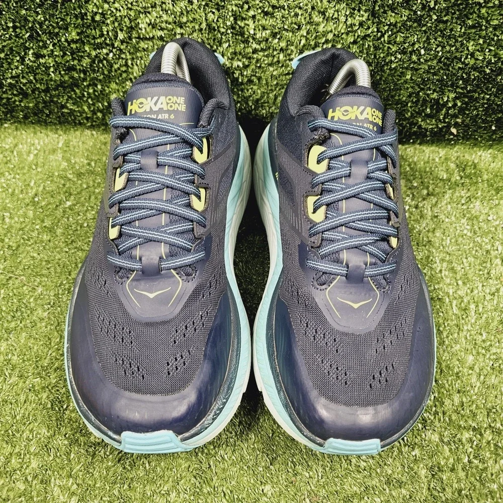 Hoka‎ One One Stinson ATR 6 Navy Blue Athletic Trail Running Sneakers Womens 10